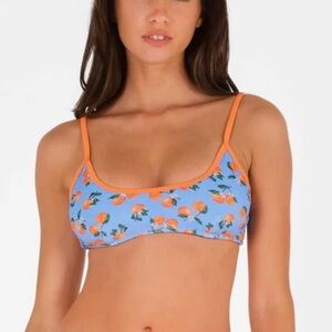 NWT BLACKBOUCH Lydia Scoop Neck Top, Citrus Sky Terry, size S